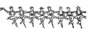 Line of Folk Dancers